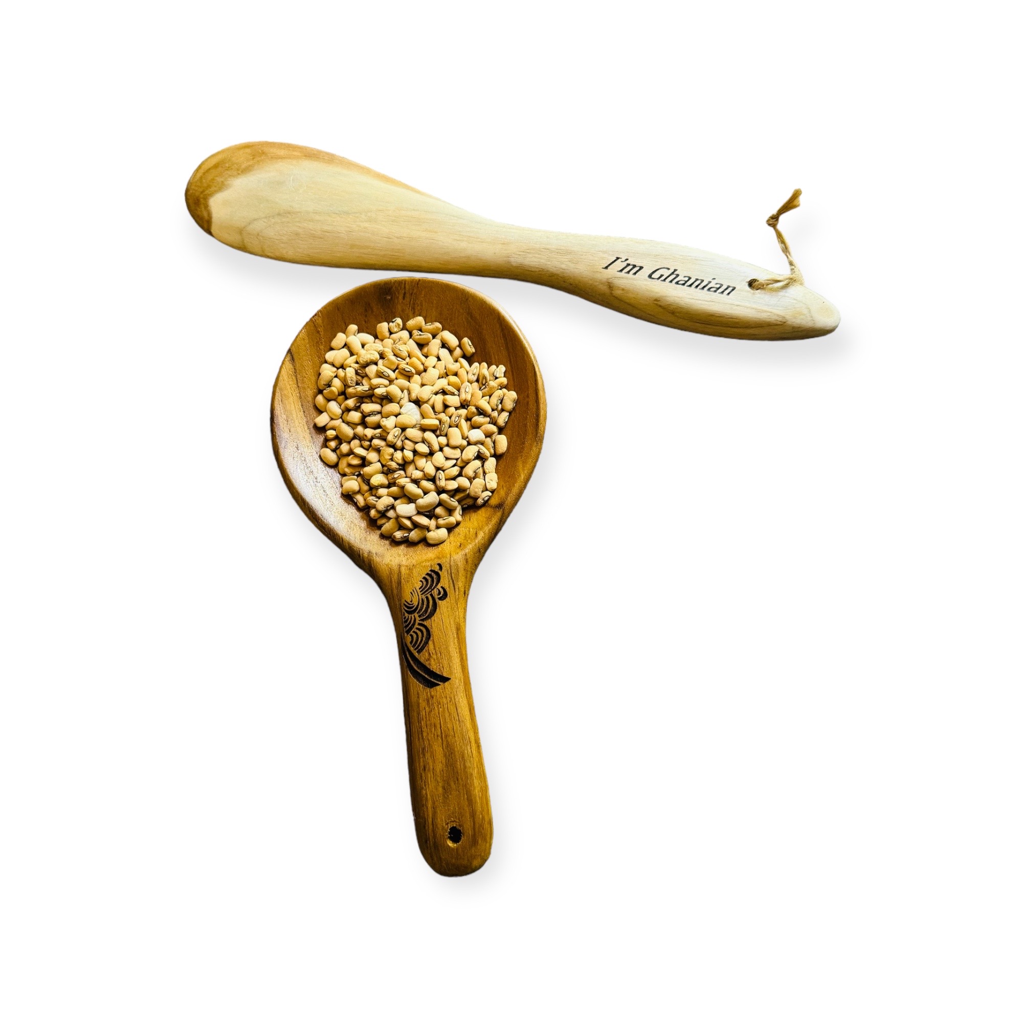 Handmade & Eco-Friendly Teak Wood Cooking Stick – 15" African Fufu Stirrer (Omorogun) -Personalized Wooden Spatula for Soups, Stews, Garri thumbnail 4