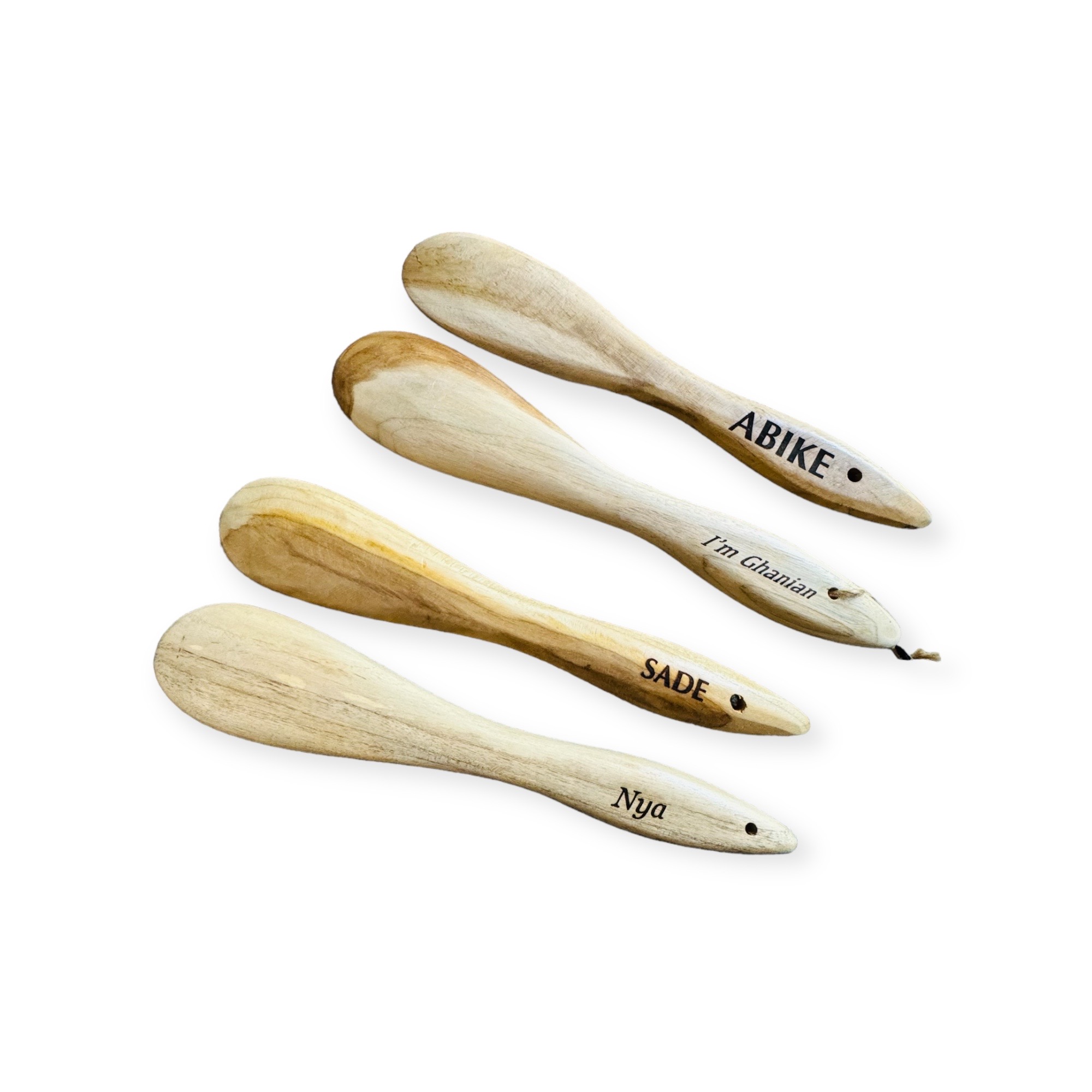 Handmade & Eco-Friendly Teak Wood Cooking Stick – 15" African Fufu Stirrer (Omorogun) -Personalized Wooden Spatula for Soups, Stews, Garri thumbnail 2