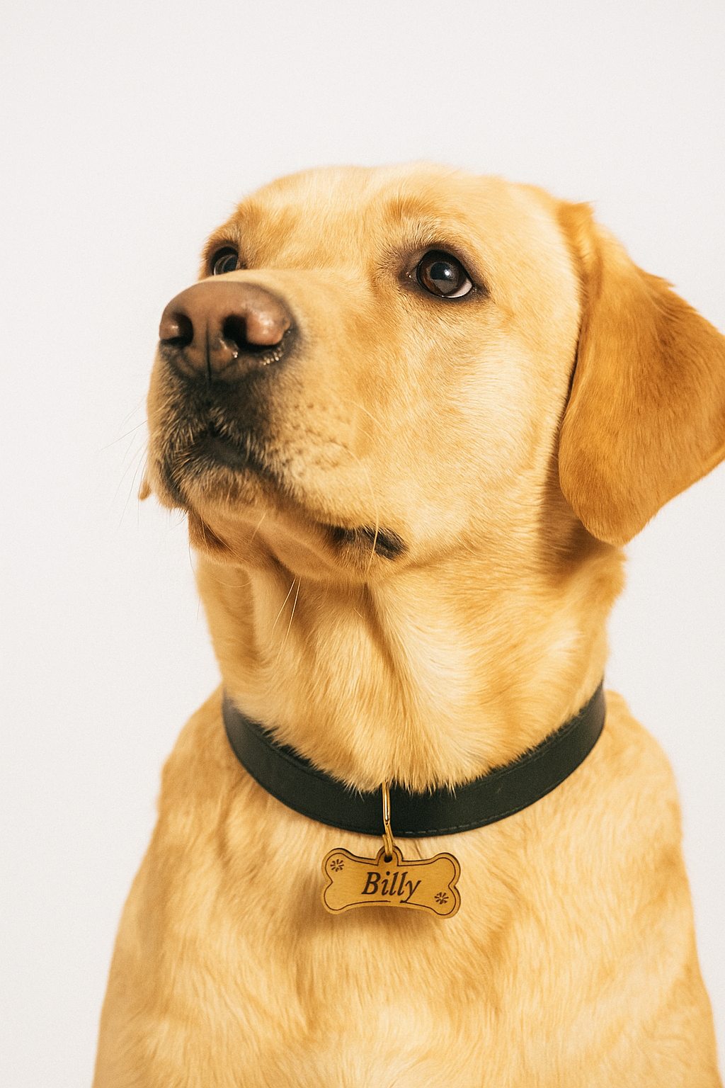 Personalized Teak Wood Pet Tag – Custom Engraved Dog or Cat Name ID Tag – Handmade & Durable